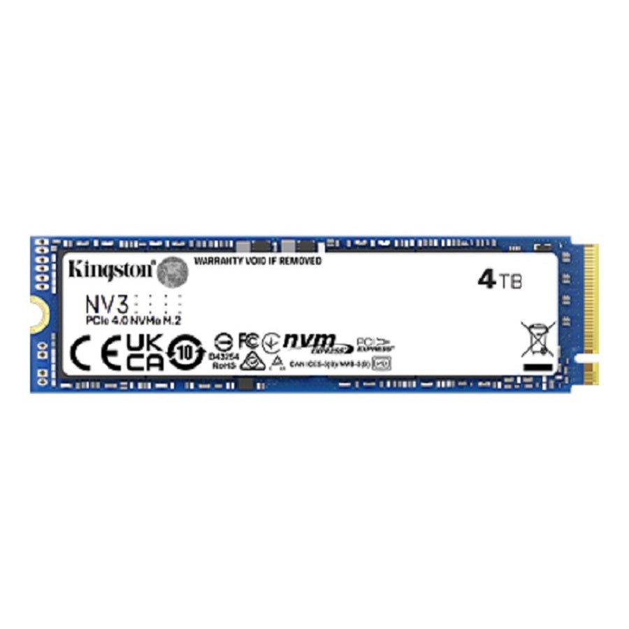 SSD Kingston NV3 4TB M.2 NVMe PCIe Gen 4 - 6000MB/s Lectura