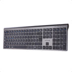 Teclado Tech Zone TZACTCB01 Inalámbrico - Bluetooth 5.2, Recargable USB Tipo C
