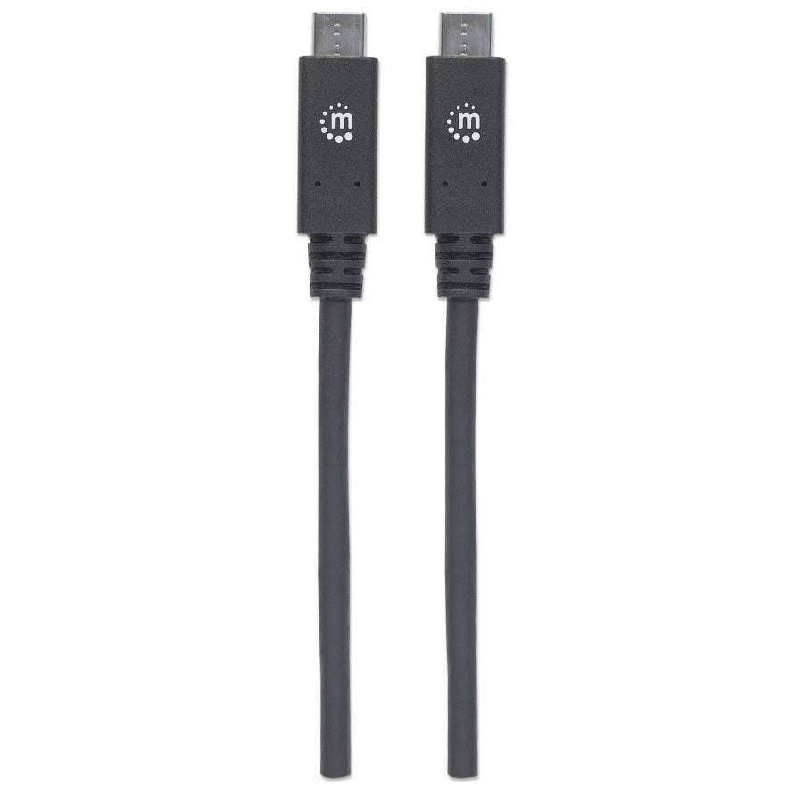 Cable USB-C Manhattan 355223 - USB 3.1 10Gbps 5A 1 Metro Negro