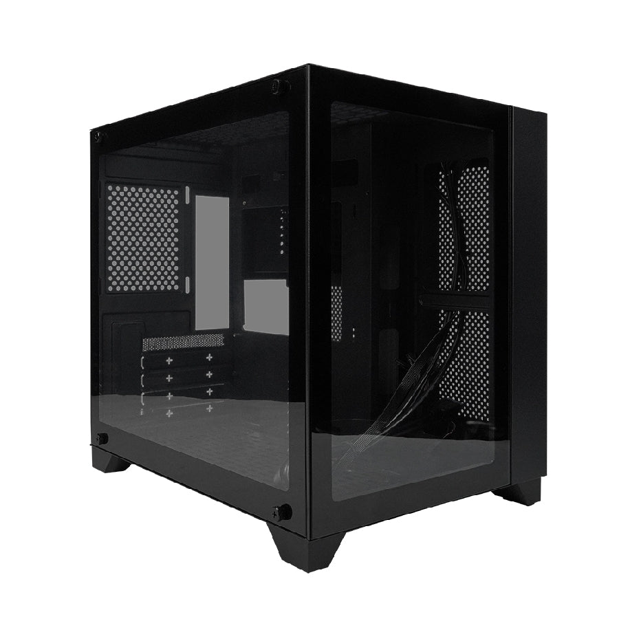 Gabinete Game Factor CSG570 Micro ATX - Doble Cristal Templado, USB 3.0
