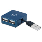 Hub USB Manhattan 160605 - 4 Puertos USB 2.0 Alta Velocidad