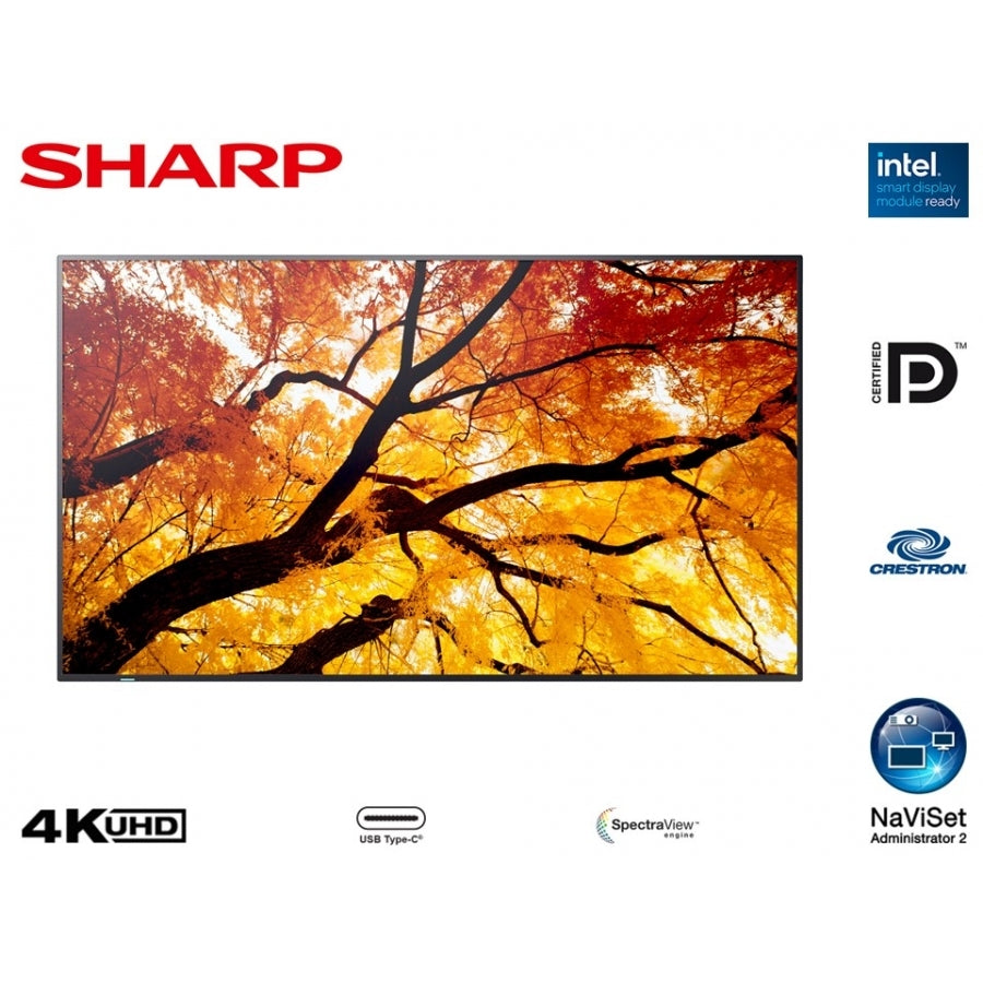 Monitor Sharp PN-M432 43 Pulgadas 4K UHD 550cd/m² Profesional 24/7