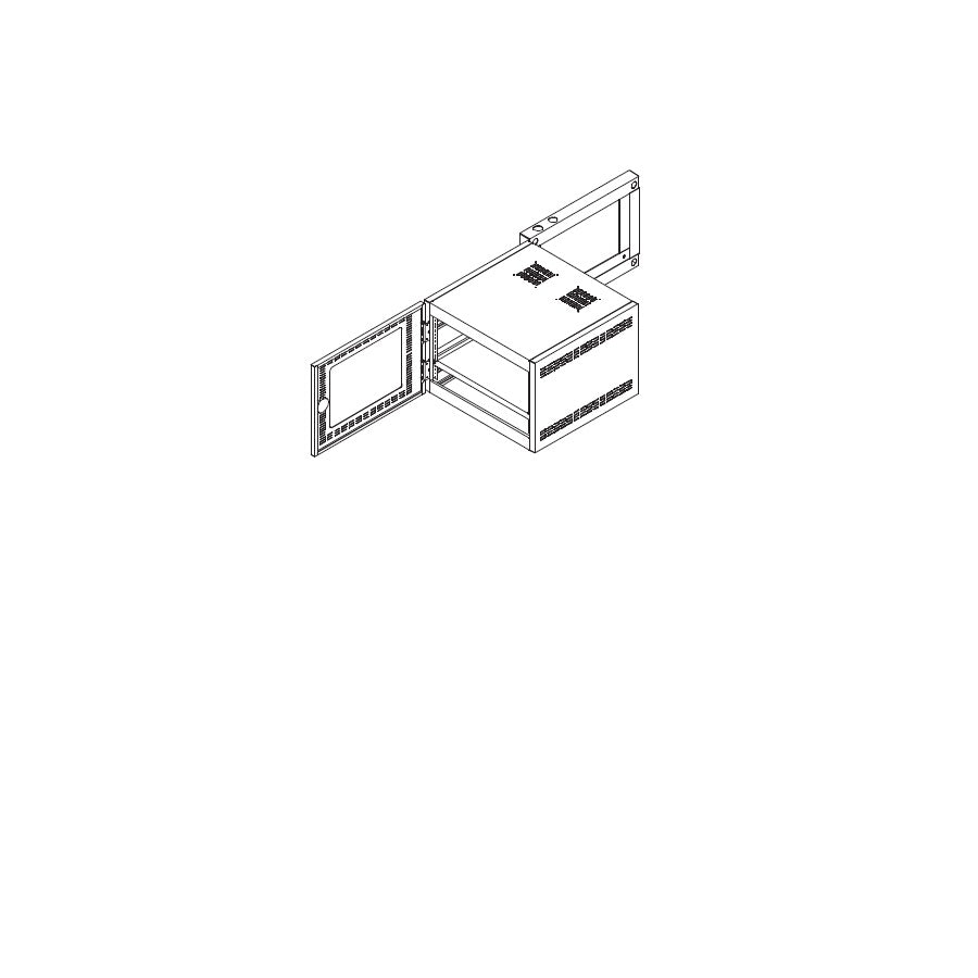 Gabinete Rack North System 6U Montaje en Pared - Negro Texturizado