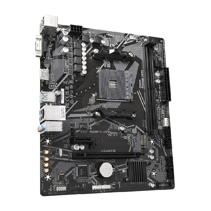 Tarjeta Madre Gigabyte A520M K V2 - Socket AM4, DDR4, M.2 NVMe