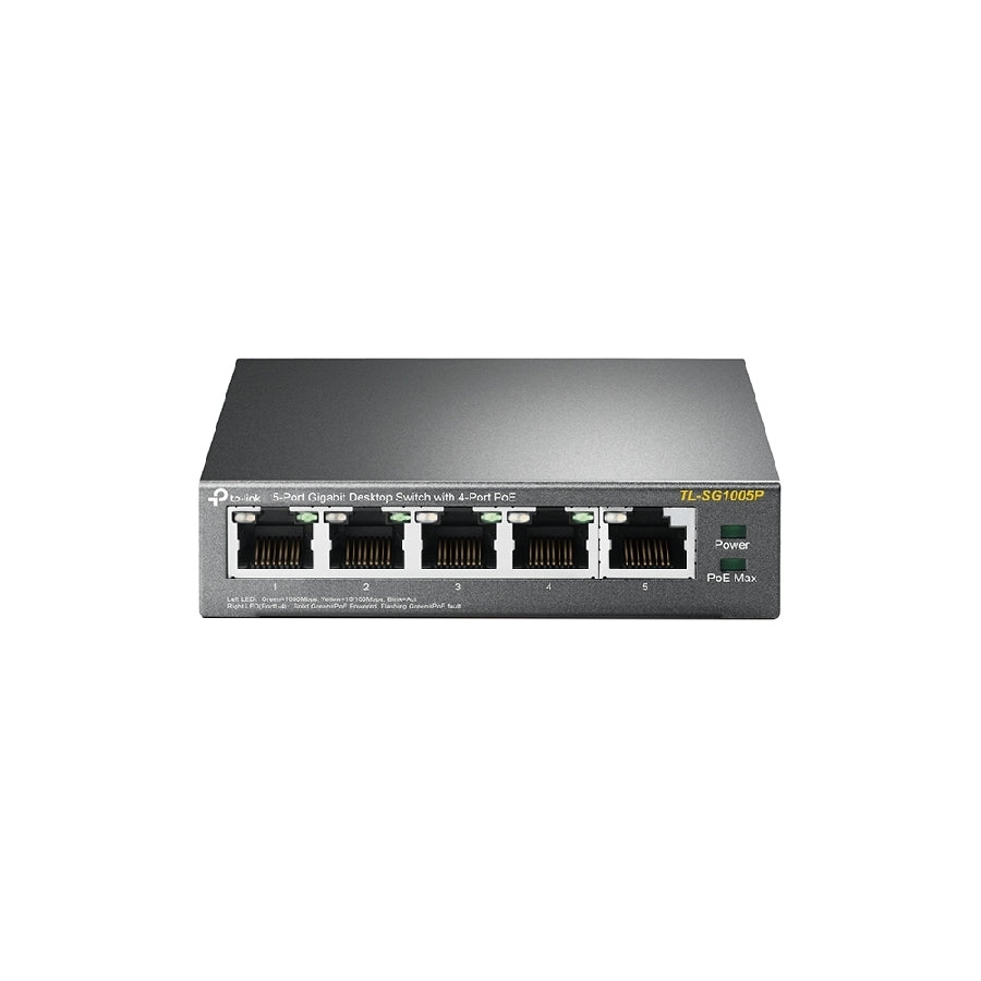 Switch TP-Link TL-SG1005P 5 Puertos Gigabit - Con 4 Puertos PoE Imagen principal del producto