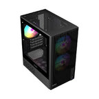 Gabinete Acteck Zyron GC606 Mini Torre - Cristal Templado, Ventiladores FRGB, Micro ATX