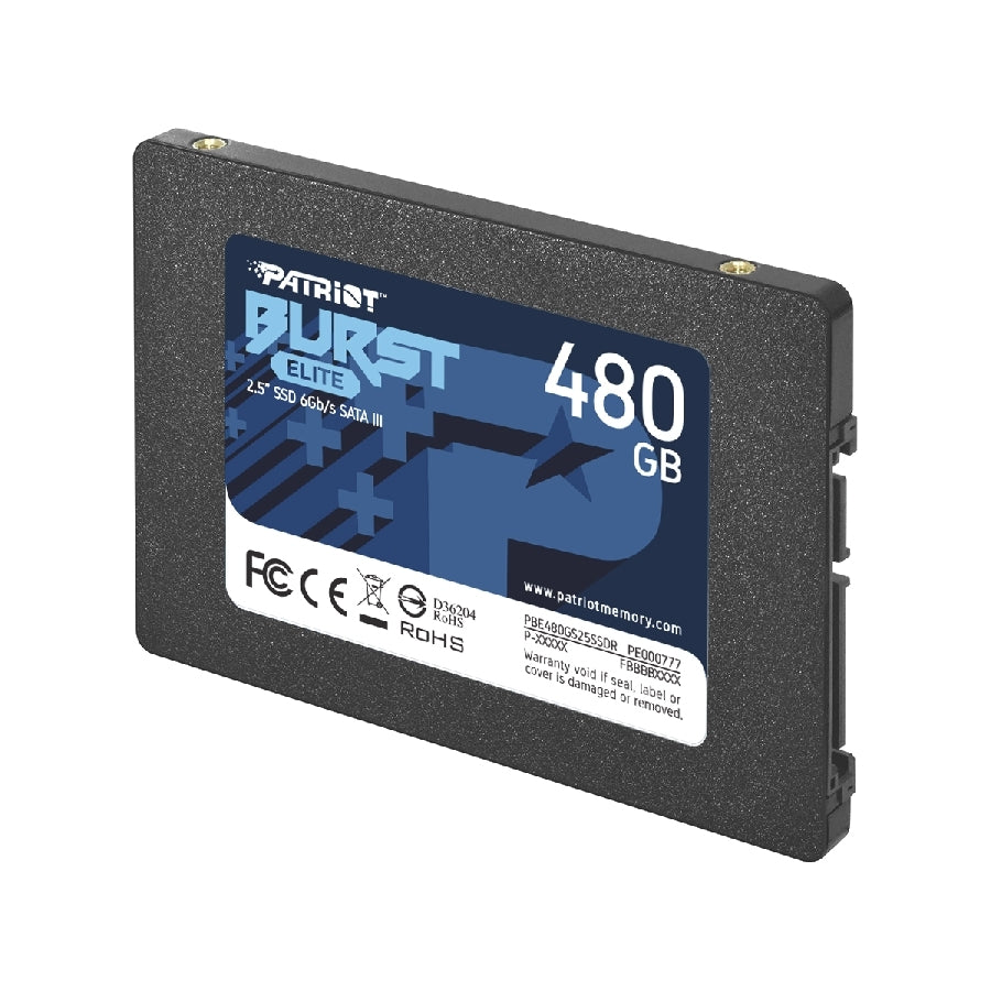 SSD Patriot Burst Elite 480GB 2.5" SATA - 450MB/s Lectura, Ideal para PC y Laptop