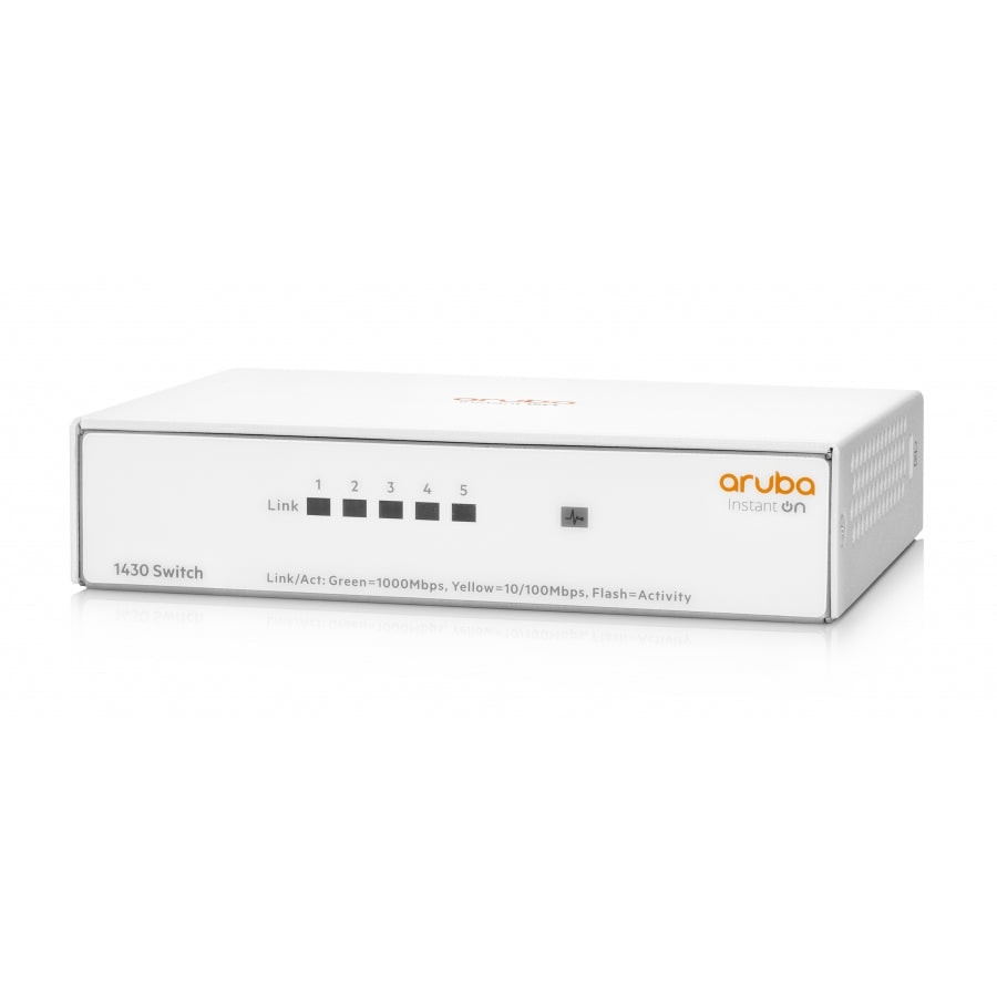 Switch HPE Aruba R8R44A Instant On 1430 - 5 Puertos Gigabit 10/100/1000 Mbps