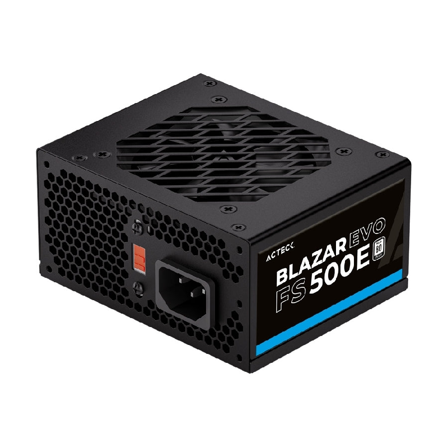 Fuente de Poder Acteck Blazar Evo 500W SFX - Ventilador 80mm, 68% Eficiencia
