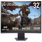 Monitor LG UltraGear 32GS60QC 31.5" QHD 180Hz - Curvo Gaming HDR10