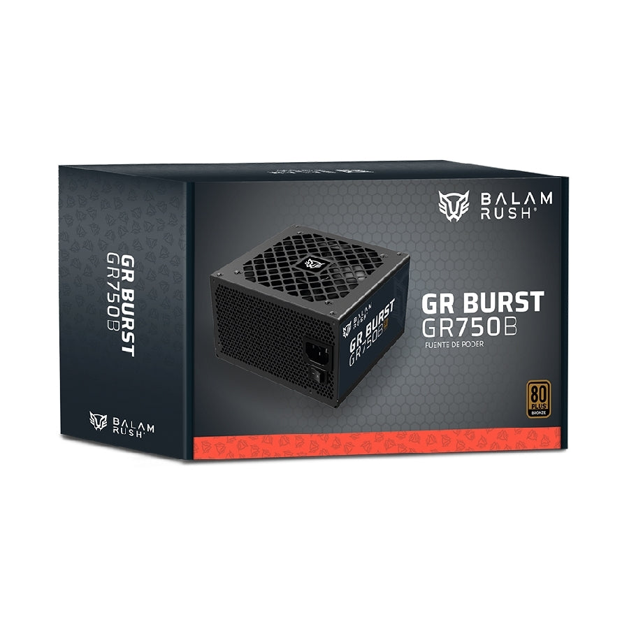 Fuente de Poder Balam Rush GR750B 750W 80 Plus Bronze - Gaming ATX 5 años garantía