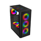 Gabinete Gamer Balam Rush Dragonfly BR-935968 - Media Torre ATX, Cristal Templado, RGB