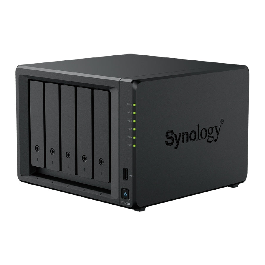 NAS Synology DS1525+ 5 Bahías - AMD Ryzen, 8GB DDR4, Doble 2.5GBE, Hasta 100TB