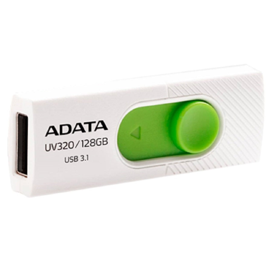 Memoria USB ADATA UV320 128GB USB 3.2 Retráctil Blanco-Verde Imagen secundaria del producto
