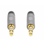 Cable de audio Manhattan 355988 estéreo 3.5mm - 1m, contactos chapados en oro