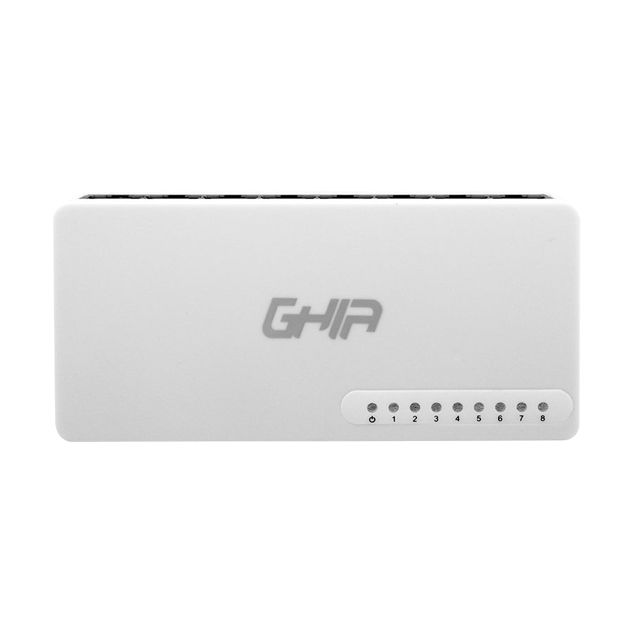 Switch Ghia GNW-S2 8 Puertos RJ45 10/100 Mbps - Auto MDI/MDIX Imagen principal del producto