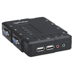 Switch KVM Manhattan 151269 - 4 Puertos USB con Audio y Video HD15