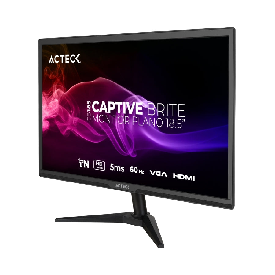 Monitor Acteck Captive Brite CB185 18.5" HD - Panel TN 60Hz HDMI VGA