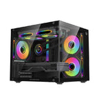 Gabinete Gamer Balam Rush Tank Glow Plus - Mini Torre ARGB, Cristal Templado