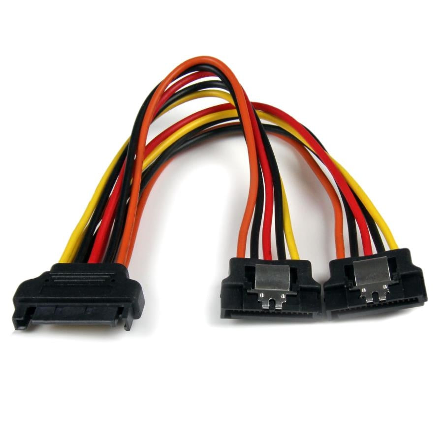 Cable Adaptador Splitter SATA StarTech PYO2LSATA 15cm - Cierre Pestillo Imagen principal del producto