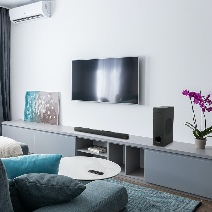 Barra de Sonido Ghia GSB-014 2.1 Canales - Bluetooth, USB, HDMI ARC, 100W