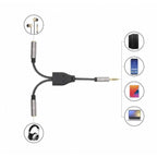Adaptador de Audio Manhattan 356114 - Divisor 3.5mm para 2 Auriculares