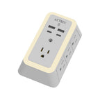 Cargador de Pared Acteck Energon Lumina CP515 11 en 1 - 7 Tomacorrientes, USB y Tipo C