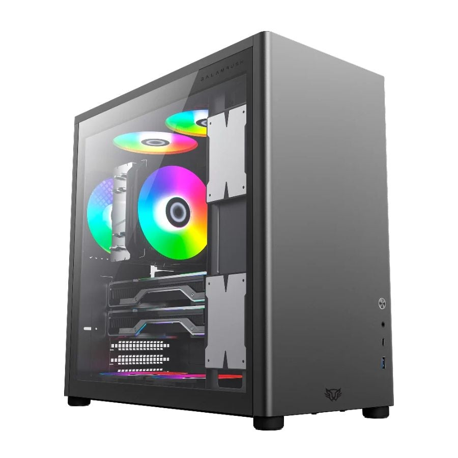 Gabinete Gamer Balam Rush Eris BR-935654 Media Torre - Cristal Templado LED