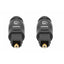 Cable Óptico Toslink Manhattan 356077 - 2m, Contactos Dorados, S/PDIF