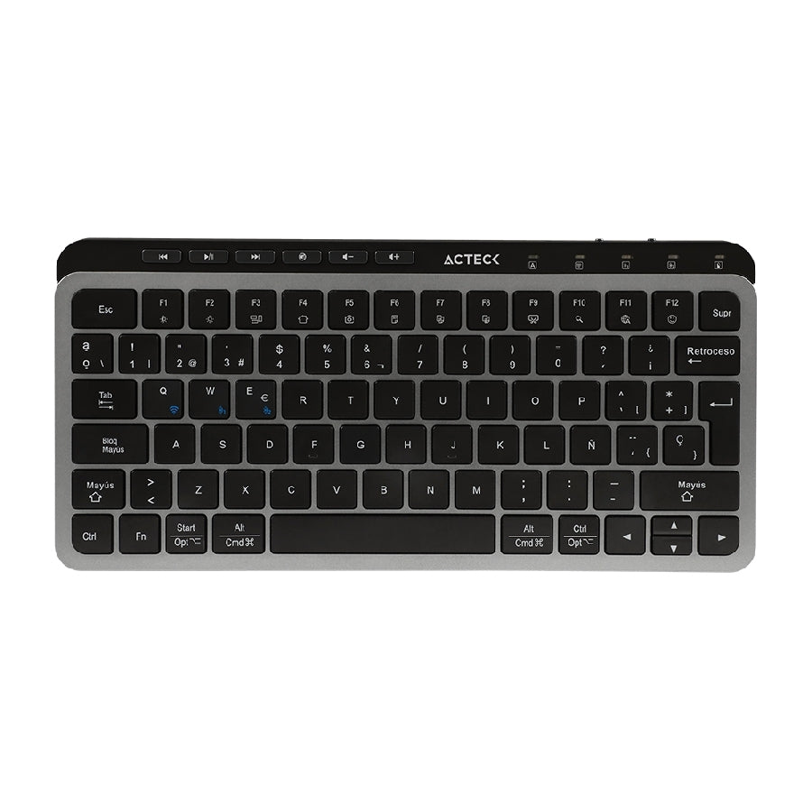 Teclado Acteck Inspire Krea TI750 Inalámbrico Multidispositivo - Bluetooth y USB