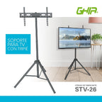 Soporte Ghia STV-26 con Trípode para TV 32 a 70 Pulgadas - Altura Ajustable, Giro 180°
