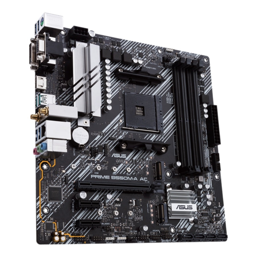 Tarjeta Madre ASUS PRIME B550M-A AC - Socket AM4, DDR4, WiFi, M.2 NVMe Imagen secundaria del producto