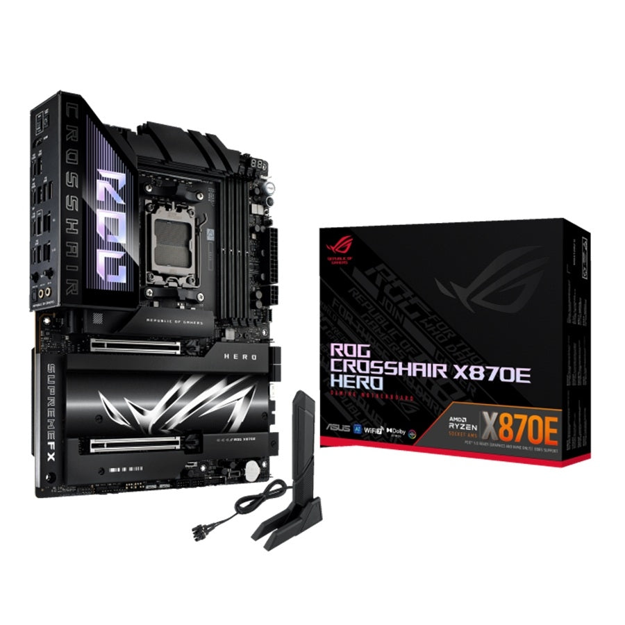 Tarjeta Madre ASUS ROG CROSSHAIR X870E HERO - Socket AM5, DDR5, PCIe 5.0, WiFi 7 Imagen principal del producto