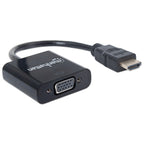 Convertidor HDMI a VGA Manhattan 151436 - Cable Blindado 30cm