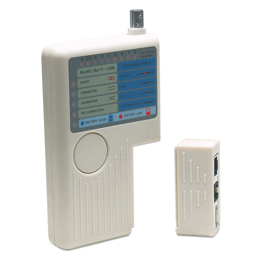 Probador de cables Intellinet 351911 - 4 en 1 RJ11/RJ45/USB/BNC Imagen secundaria del producto