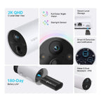Cámara TP-Link Tapo C420S1 WiFi Exterior Batería - 2K, Visión Nocturna, IP65