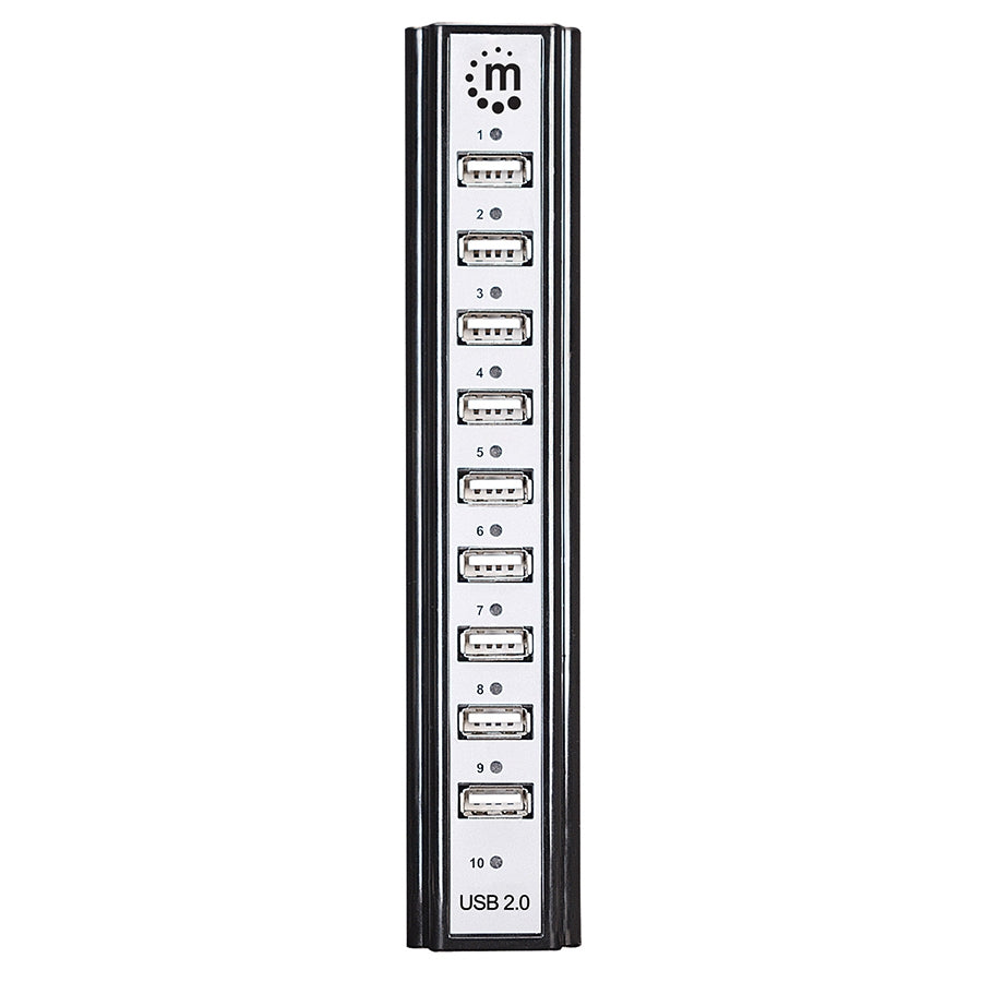 Hub USB Manhattan 161572 - 10 puertos Alta Velocidad con Alimentación Imagen principal del producto