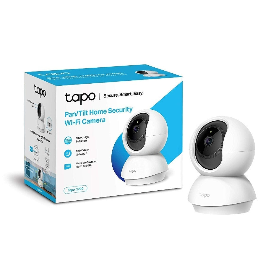 Cámara IP TP-Link Tapo C200 WiFi 1080P Full HD - Visión Nocturna y Audio Bidireccional