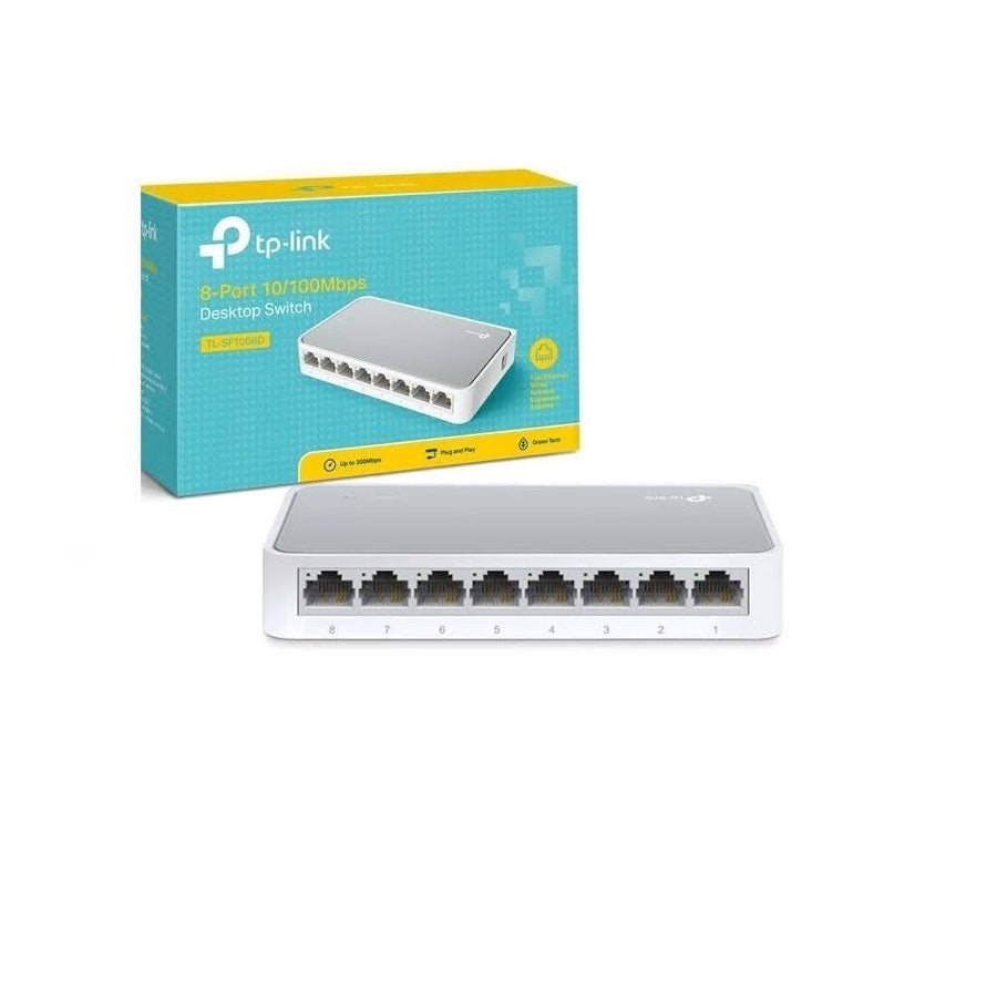 Switch TP-Link TL-SF1008D 8 Puertos 10/100 Mbps - Escritorio No Administrable Imagen principal del producto
