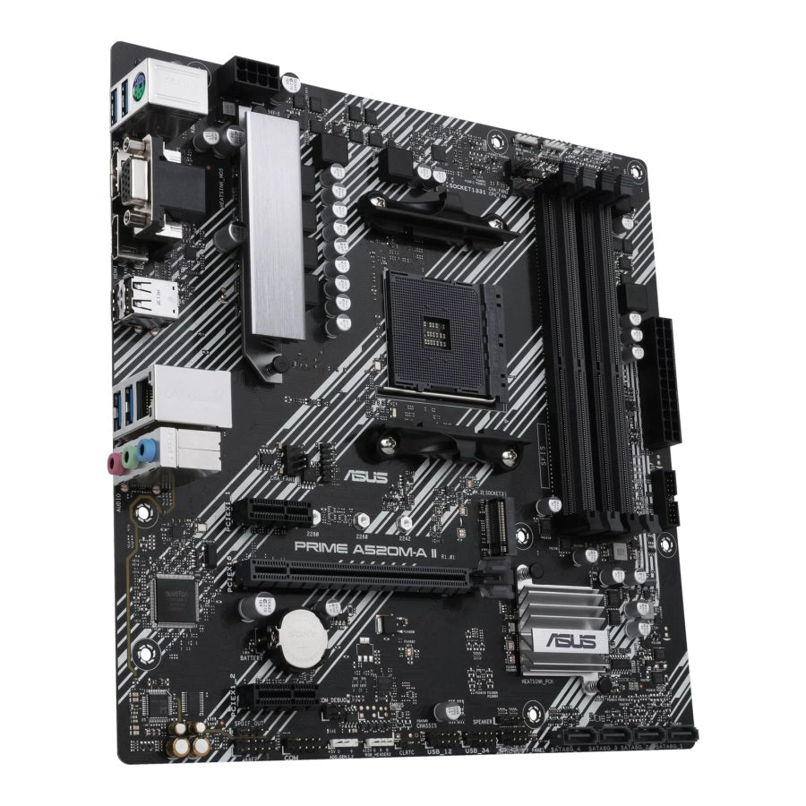 Tarjeta Madre ASUS PRIME A520M-A II Socket AM4 - DDR4, M.2, 4x USB 3.2