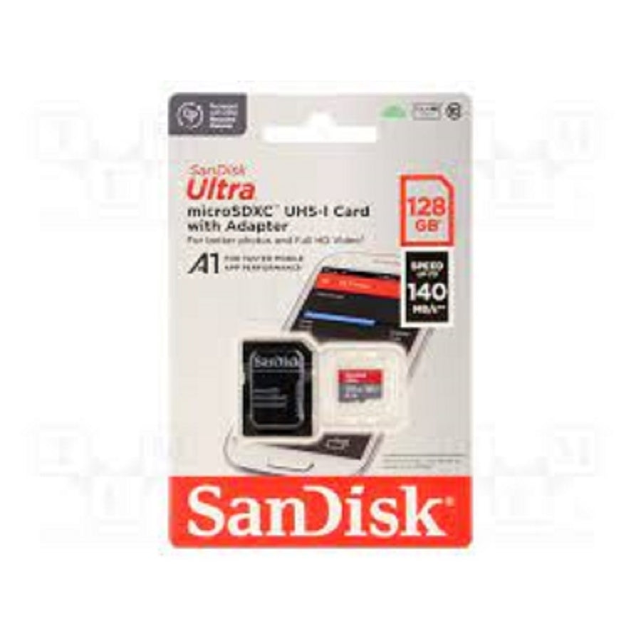 Memoria SanDisk Micro SDXC 128GB Ultra 140MB/s Clase 10 con Adaptador Imagen secundaria del producto