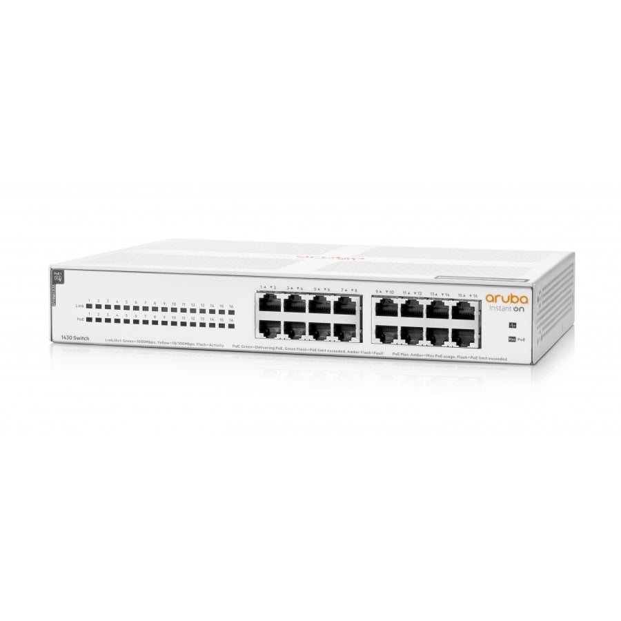 Switch HPE Aruba Instant On 1430 - 16 Puertos POE Gigabit