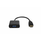 Adaptador ACTECK Shift Plus HDMI a VGA 20cm 4K Plateado Dorado