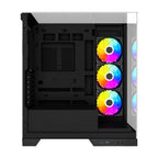 Gabinete Ocelot Gaming Glass Hunter 3 - Triple Cristal Templado, 3 Ventiladores ARGB