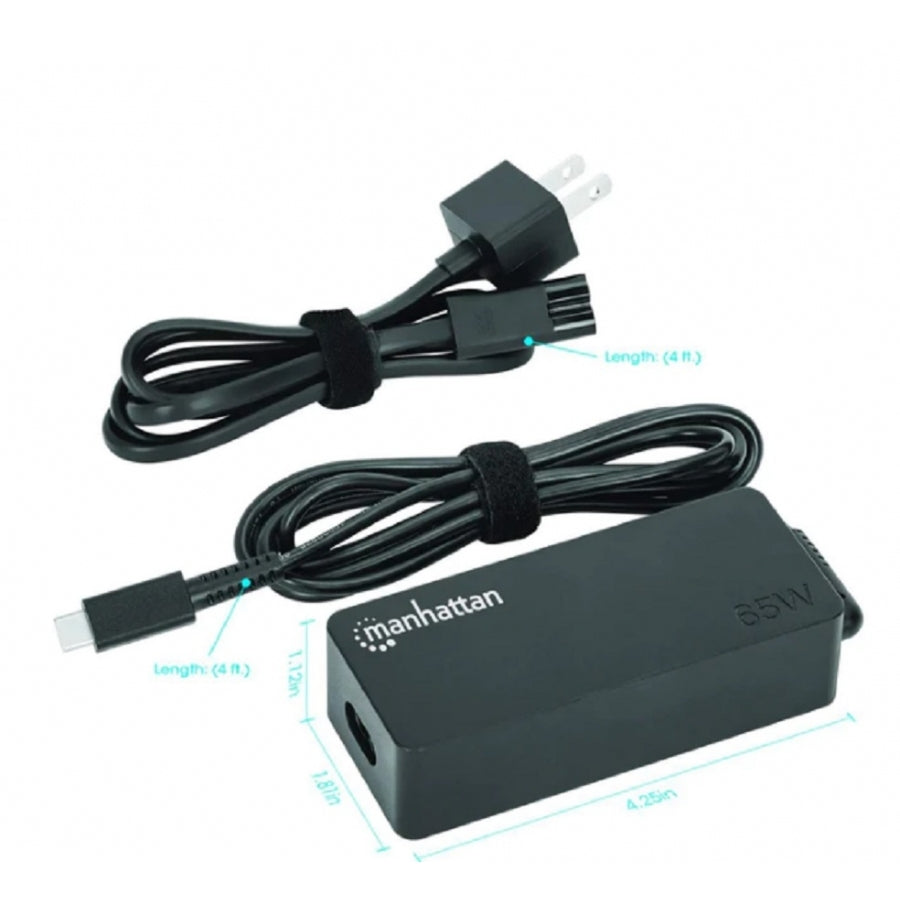 Fuente Manhattan 102513 65W USB-C Power Delivery - Cargador Universal Imagen secundaria del producto