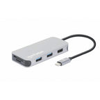 Docking Station Manhattan 130615 USB-C 8 en 1 - HDMI, USB 3.2, Power Delivery 100W