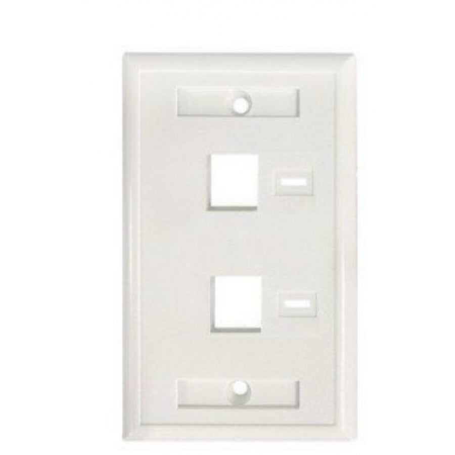 Tapa Faceplate Intellinet 772396 - 2 Puertos Keystone Blanco Imagen principal del producto