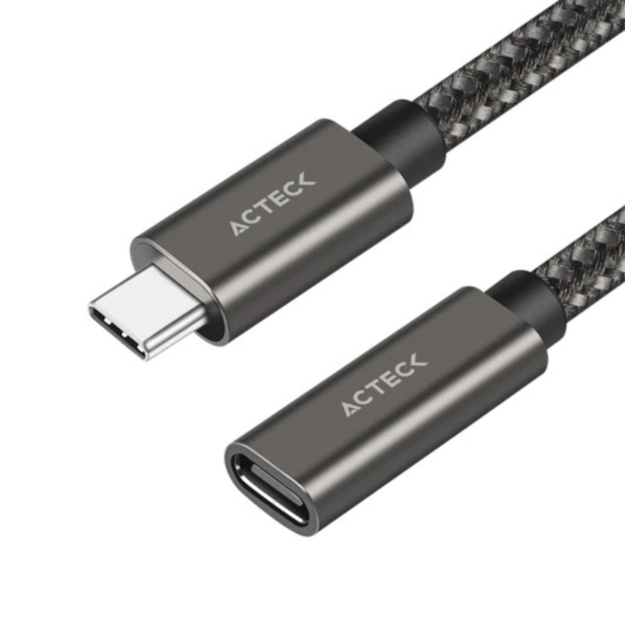 Cable Extensión Acteck USB-C 60cm - 3.1, 10Gbps, 4K 60Hz, Nylon Trenzado Imagen principal del producto