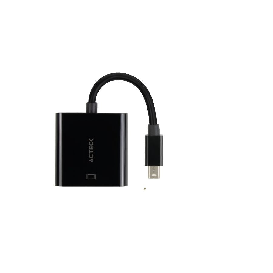 Adaptador ACTECK Shift Plus Mini DisplayPort a HDMI 4K 20cm Negro