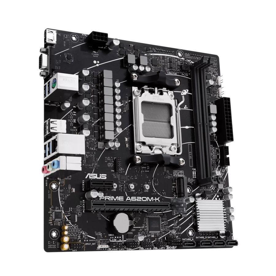 Tarjeta Madre ASUS PRIME A620M-K Socket AM5 Micro-ATX - DDR5, PCIe 4.0
